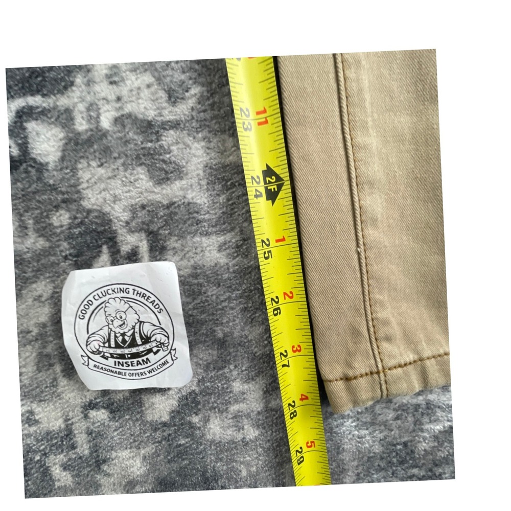 Polo Jeans Company Womens 6x30 Low‎ Rise Boot Cut Jeans Light Brown Tan Cotton - Picture 9 of 12